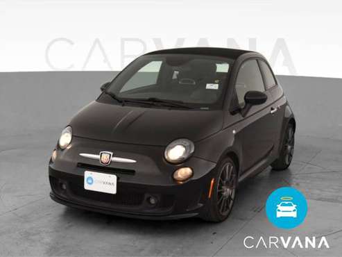 2015 FIAT 500 Abarth Cabrio Cabriolet 2D Convertible Black - FINANCE... for sale in Long Beach, CA