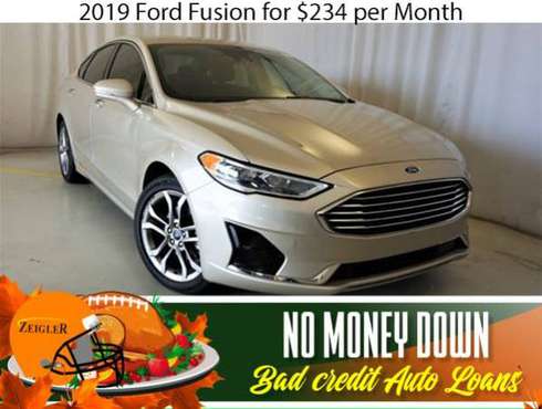 $234/mo 2019 Ford Fusion Bad Credit & No Money Down OK - cars &... for sale in Western Springs, IL
