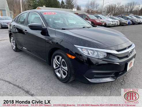 2018 HONDA CIVIC! APPLY ONLINE TODAY FOR AN EASY APPROVAL!!! - cars... for sale in N SYRACUSE, NY