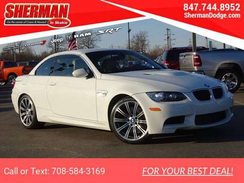 2011 BMW M3 Base Convertible Alpine White - - by for sale in Skokie, IL