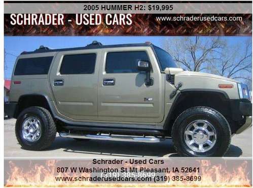 2005 HUMMER H2 Adventure Series 4WD 4dr SUV 184555 Miles - cars & for sale in Mount Pleasant, IA