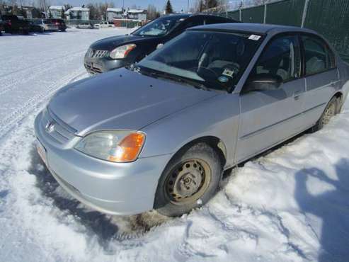 2002 Honda Civic 4 door sedan w/manual transmissioin does not for sale in Anchorage, AK