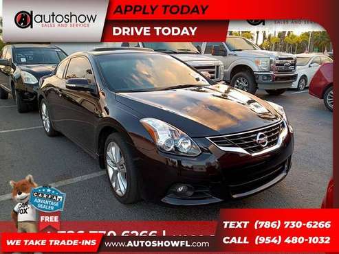 2012 Nissan Altima 3 5 SR for only 195 DOWN OAC for sale in Plantation, FL