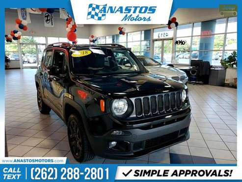 2018 Jeep Renegade Altitude FOR ONLY 266/mo! - - by for sale in Kenosha, WI