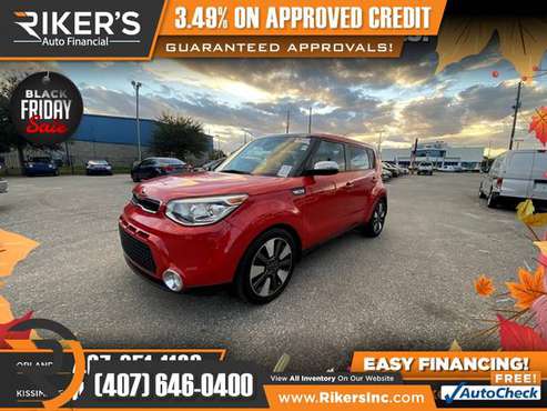 $186/mo - 2015 KIA Soul Exclaim Wagon - 100 Approved! - cars &... for sale in Kissimmee, FL