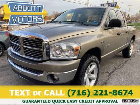 2008 Dodge Ram 1500 Quad Cab SLT 4WD Big Horn - FINANCING FOR ALL... for sale in Lackawanna, NY
