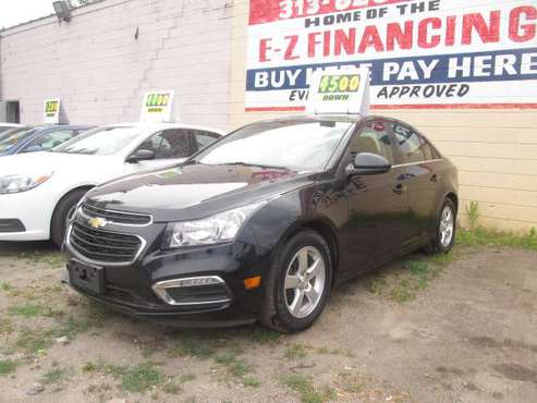 2015 CHEVY CRUZE LT CLEAN GAS SAVER RUNS GREAT ( 1395 DOWN PAYMENT )... for sale in Detroit, MI
