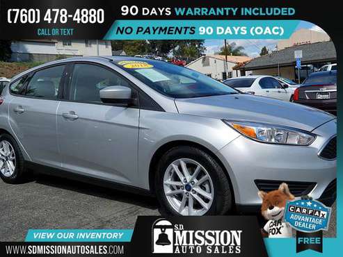 2018 Ford Focus SE FOR ONLY $194/mo! - cars & trucks - by dealer -... for sale in Vista, CA