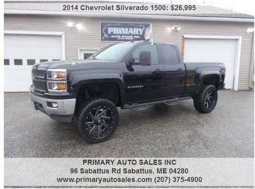 2014 CHEVY SILVERADO 1500 DOUBLE CAB LIFTED - cars & trucks - by... for sale in Sabattus, ME