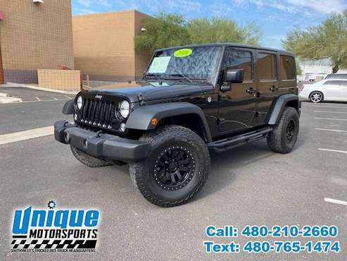2016 JEEP WRANGLER UNLIMITED SPORT ~ LIFTED ~ LOW MILES ~ EASY FINAN... for sale in Tempe, AZ