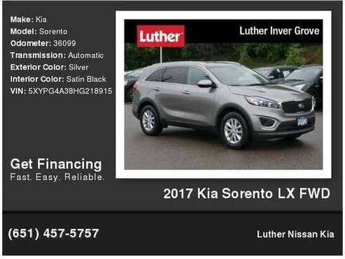 2017 Kia Sorento LX FWD for sale in Inver Grove Heights, MN