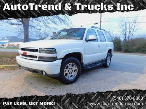 ~NO RUST~2005 CHEVY TAHOE Z71~4X4~LTHR~TV DVD~SUNROOF~3RD ROW... for sale in Fredericksburg, NC