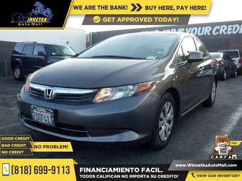 2012 Honda Civic LX for only $239/mo - cars & trucks - by dealer -... for sale in Winnetka, CA