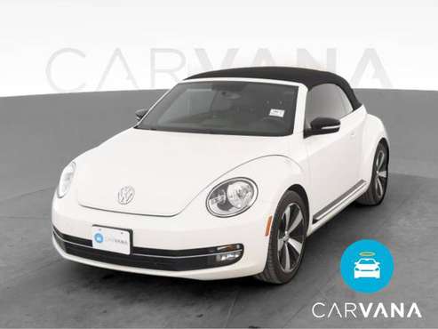 2013 VW Volkswagen Beetle Turbo Convertible 2D Convertible White - -... for sale in Atlanta, CA