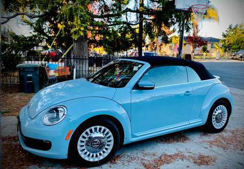 Blue Convertible 2013 Volkswagen Beetle 2.5L. 2D - cars & trucks -... for sale in Palo Alto, CA