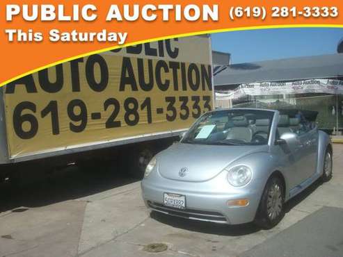 2004 Volkswagen New Beetle Convertible Public Auction Opening Bid for sale in Mission Valley, CA