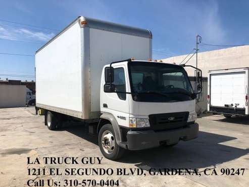 2008 FORD LCF ISUZU NQR 20' HIGH CUBE BOX TRUCK WITH LIFTGATE LOW MIL for sale in Gardena, CA