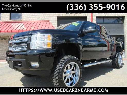 LIFTED 2012 CHEVY SILVERADO LTZ*LOW MILES*SUNROOF*DVD*TONNEAU*LOADED* for sale in Greensboro, SC