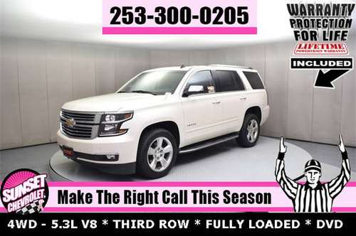 2015 Chevrolet Tahoe LTZ 4WD SUV 4X4 CAPTAIN SEATS THIRD ROW CHEVY for sale in Sumner, WA