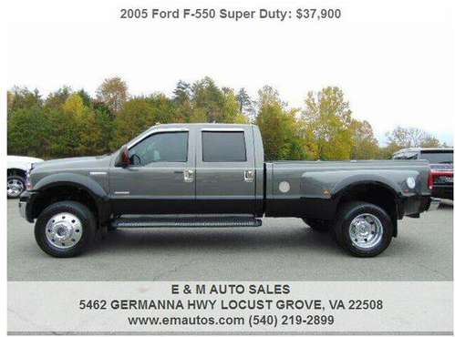 2005 Ford F-550 Super Duty Powerstroke Diesel DRW for sale in LOCUST GROVE, VA