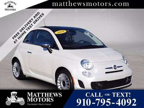 2018 FIAT 500 Lounge Hatchback w/ Sunroof - cars & trucks - by... for sale in Wilmington, NC