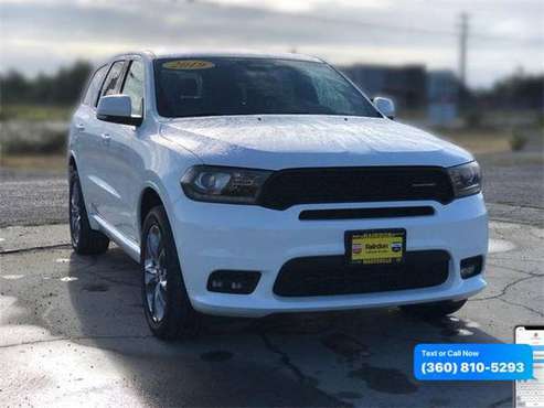 2019 Dodge Durango GT - cars & trucks - by dealer - vehicle... for sale in Bellingham, WA