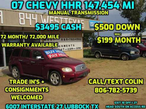 2007 CHEVROLET HHR LT for sale in Lubbock, TX