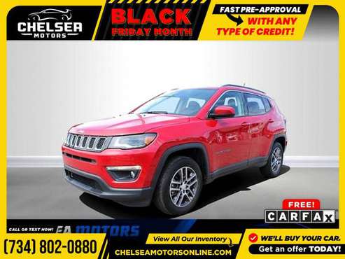 $281/mo - 2017 Jeep New Compass Latitude 4WD! - Easy Financing! -... for sale in Chelsea, MI