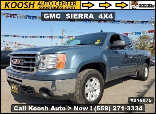 2012 GMC SIERRA SLE 4X4 PICKUP * CARFAX 1-OWNER * TOW PKG *... for sale in Fresno, CA