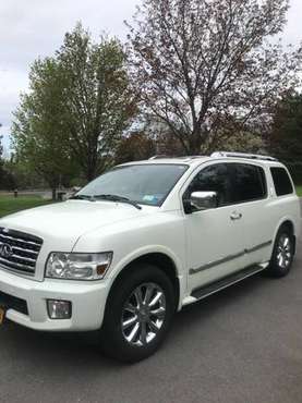 2010 Infinity QX56 4WD 3rd row seat leather sunroof for sale in Fayetteville, NY