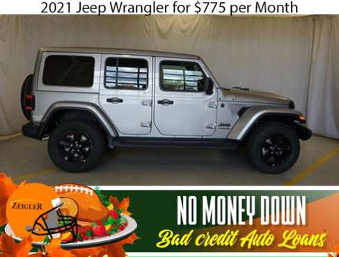 $775/mo 2021 Jeep Wrangler Bad Credit & No Money Down OK - cars &... for sale in Oak Park, IL