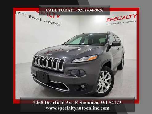 2014 Jeep Cherokee Limited! 4WD! Backup Cam! Nav! Htd Seats! Nw... for sale in Suamico, WI
