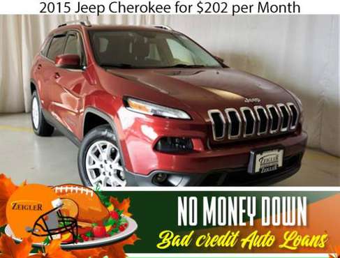 $202/mo 2015 Jeep Cherokee Bad Credit & No Money Down OK - cars &... for sale in Chicago, IL