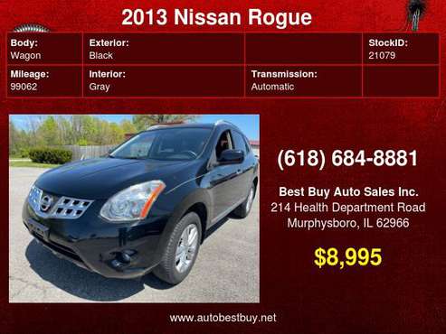 2013 Nissan Rogue SV AWD 4dr Crossover Call for Steve or Dean - cars for sale in Murphysboro, IL