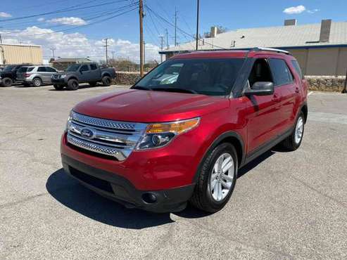 2011 Ford Explorer XLT FWD Cherry Red Loaded 3rd Row for sale in El Paso, TX
