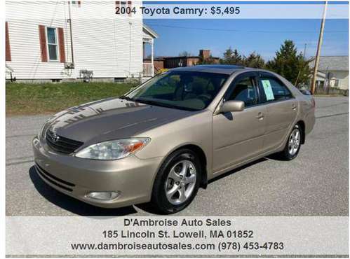 2004 Toyota Camry XLE 4dr Sedan, 90 DAY WARRANTY! for sale in LOWELL, NY