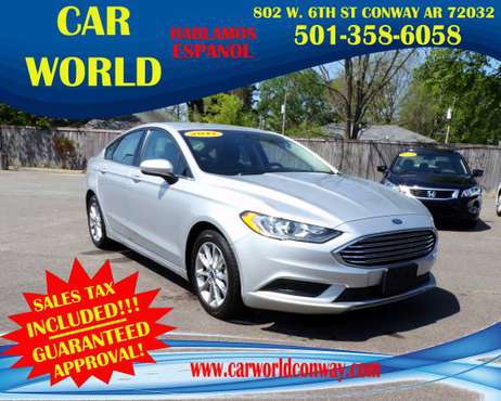 2017 FORD FUSION GUARANTEED APPROVALS - - by dealer for sale in Conway, AR