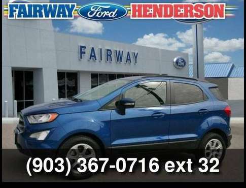 2019 Ford EcoSport SE - cars & trucks - by dealer - vehicle... for sale in Henderson, TX