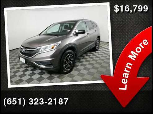 2016 Honda CR-V SE - - by dealer - vehicle automotive for sale in Inver Grove Heights, MN