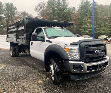 2015 FORD F550 DUALLY 16 FOOT DUMP LOW MILES - cars & trucks - by... for sale in Whitinsville, MA