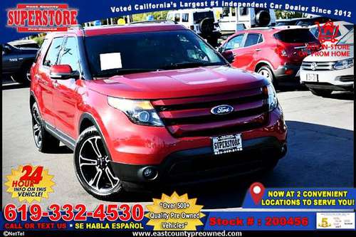 2014 FORD EXPLORER SPORT SUV-EZ FINANCING-LOW DOWN! - cars & trucks... for sale in El Cajon, CA