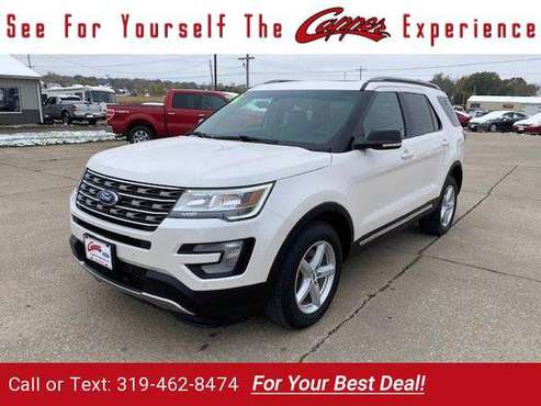 2016 Ford Explorer XLT suv White - cars & trucks - by dealer -... for sale in Marengo, IA