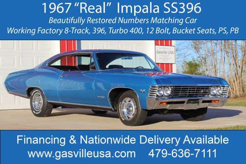 1967 Impala SS 396 - Recently Restored Beautiful Numbers Matching... for sale in Rogers, TX