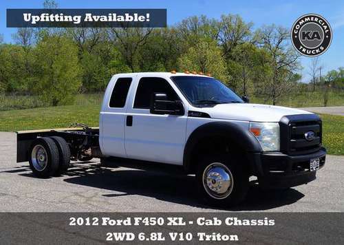 2012 Ford F450 XL - Cab Chassis - 2WD 6.8L V10 - Upfitting... for sale in Dassel, MN