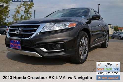 2013 HONDA CROSSTOUR EX-L V-6 W/ NAVIGATION - cars & trucks - by... for sale in Syracuse, NY