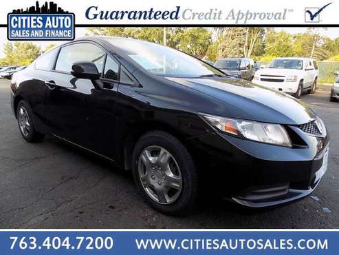 2013 HONDA CIVIC LX COUPE ~ EZ 60 SECOND CREDIT APPROVAL! for sale in Crystal, MN