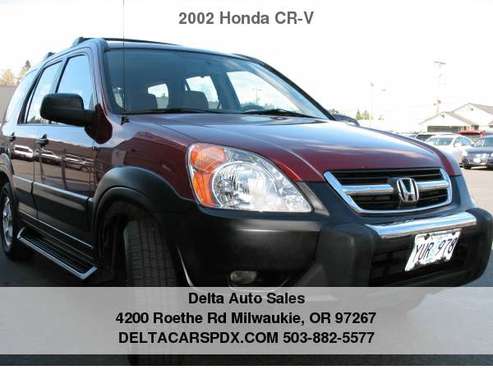 2002 Honda CR-V 4WD Service Record via CARFAX - cars & trucks - by... for sale in Milwaukie, OR