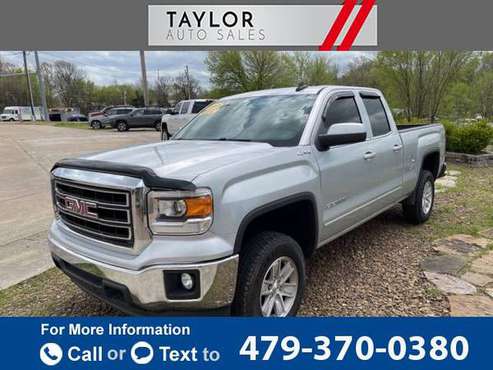 2015 GMC Sierra 1500 SLE 4x4 4dr Double Cab 6 5 ft SB pickup SILVER for sale in Springdale, AR