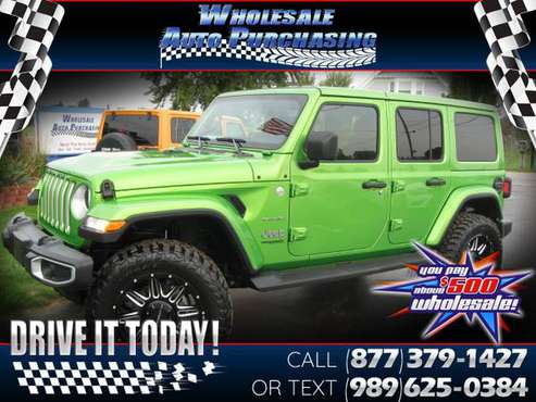 2019 Jeep Wrangler Unlimited Sahara 4x4 for sale in Frankenmuth, MI