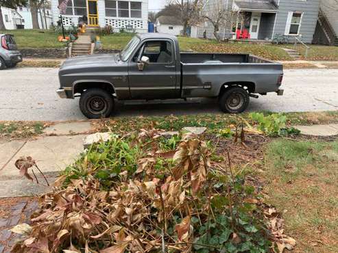 1987 Chevy k10 3/4 ton 4x4 - cars & trucks - by owner - vehicle... for sale in Lafayette, IN